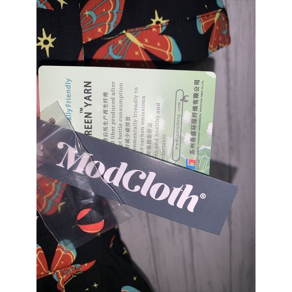 Womens Size XS ModCloth Butterfly Print Scoop Dress NWT - Picture 4 of 7
